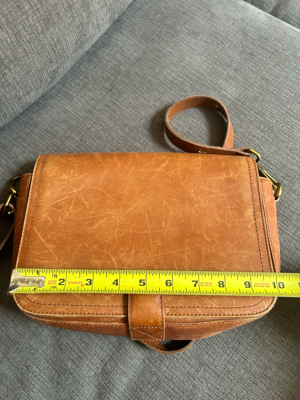 $15 in a bundle Madewell Transport Flap Bag English Saddle leather - Picture 9 of 14